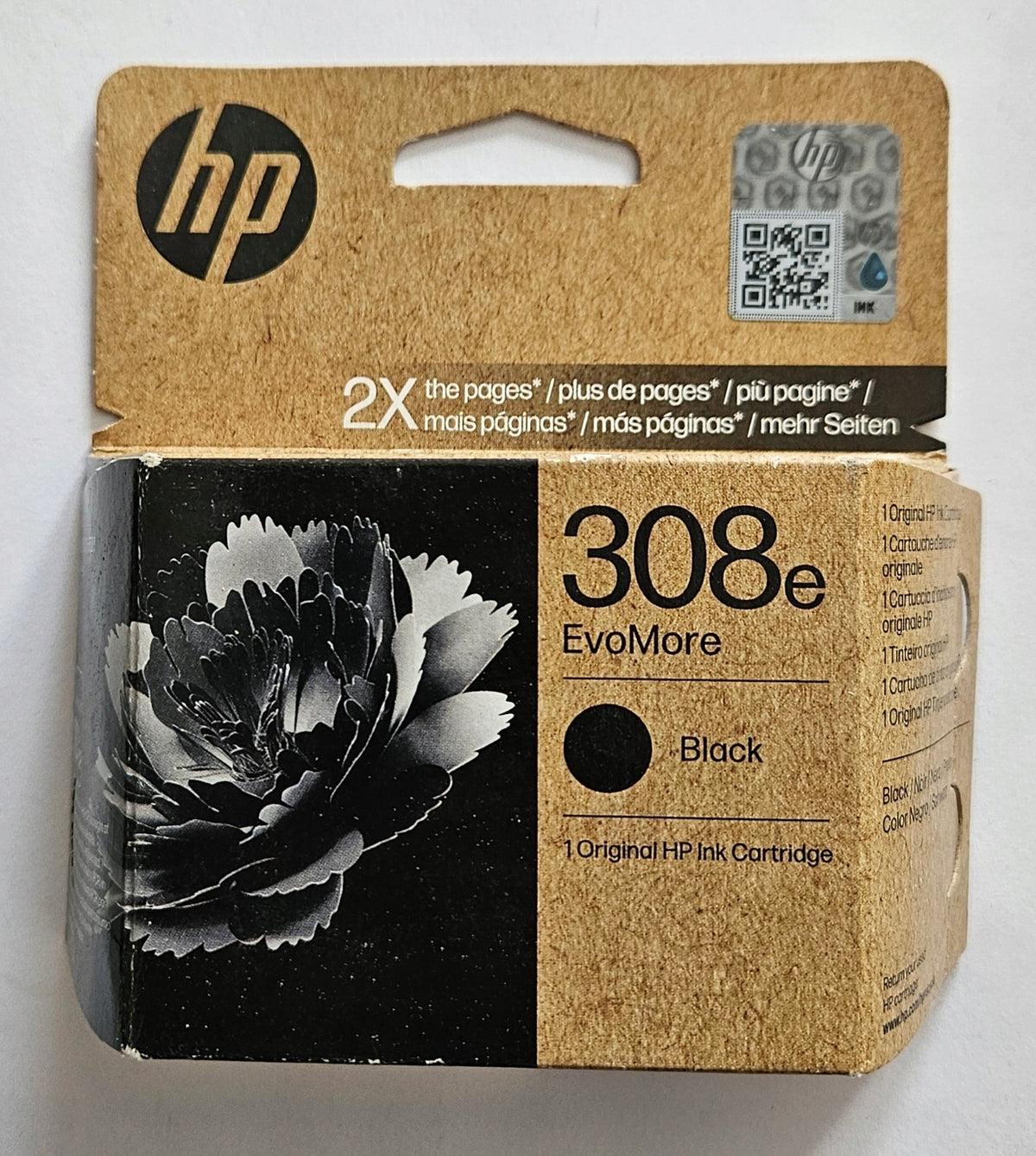 Ink HP 308e EvoMore 7FP22UE black (black) for printer efficient Manufacturer code 7FP22UE