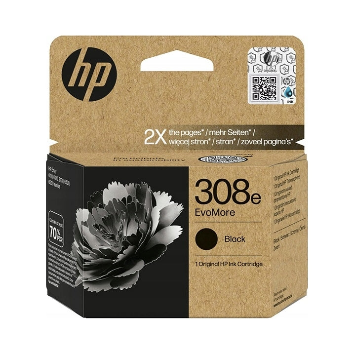 Ink HP 308e EvoMore 7FP22UE black (black) for printer efficient