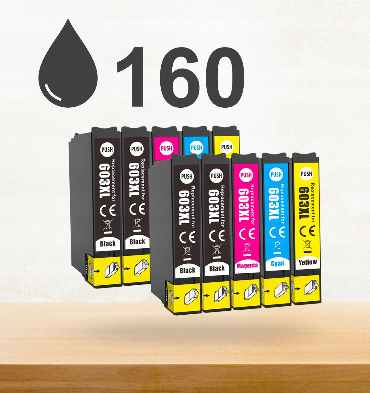 Ink for Epson XP-2150 XP-2105 XP-2100 XP-3100 for Epson 603 XL printer Packaging status original