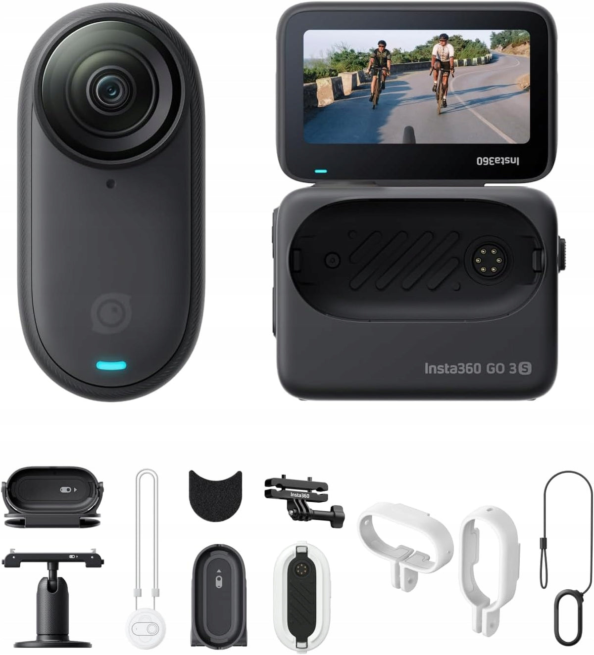 Insta360 GO 3S Camera 128GB MultiView Bike Kit 4K Stabilization