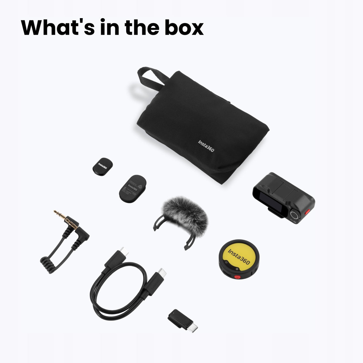 Insta360 Mic Pro 1 TX + 1 RX - microphone with built-in display Packaging status original