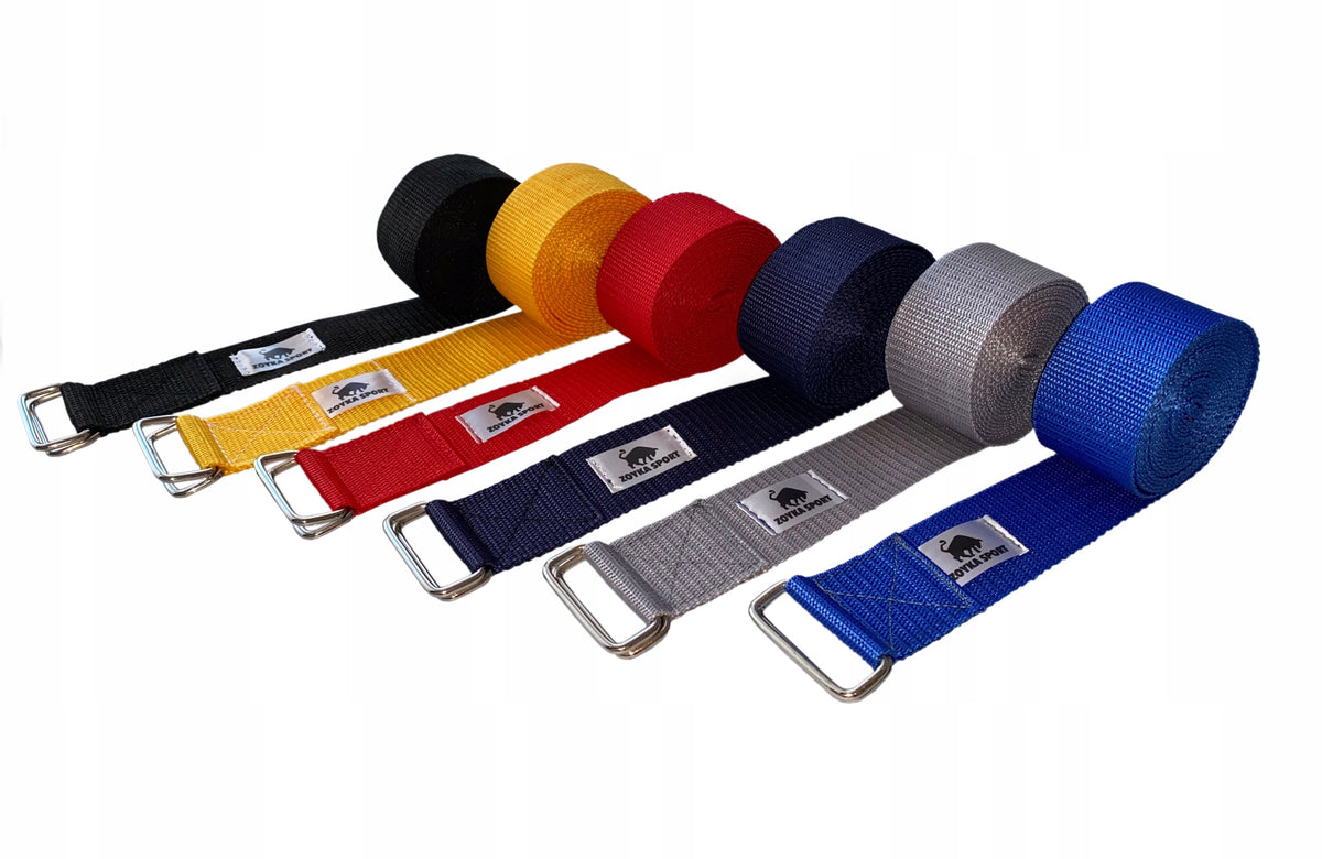 Instructor YOGA AND FITNESS STRAP 4cmx3m YOGA Color blue