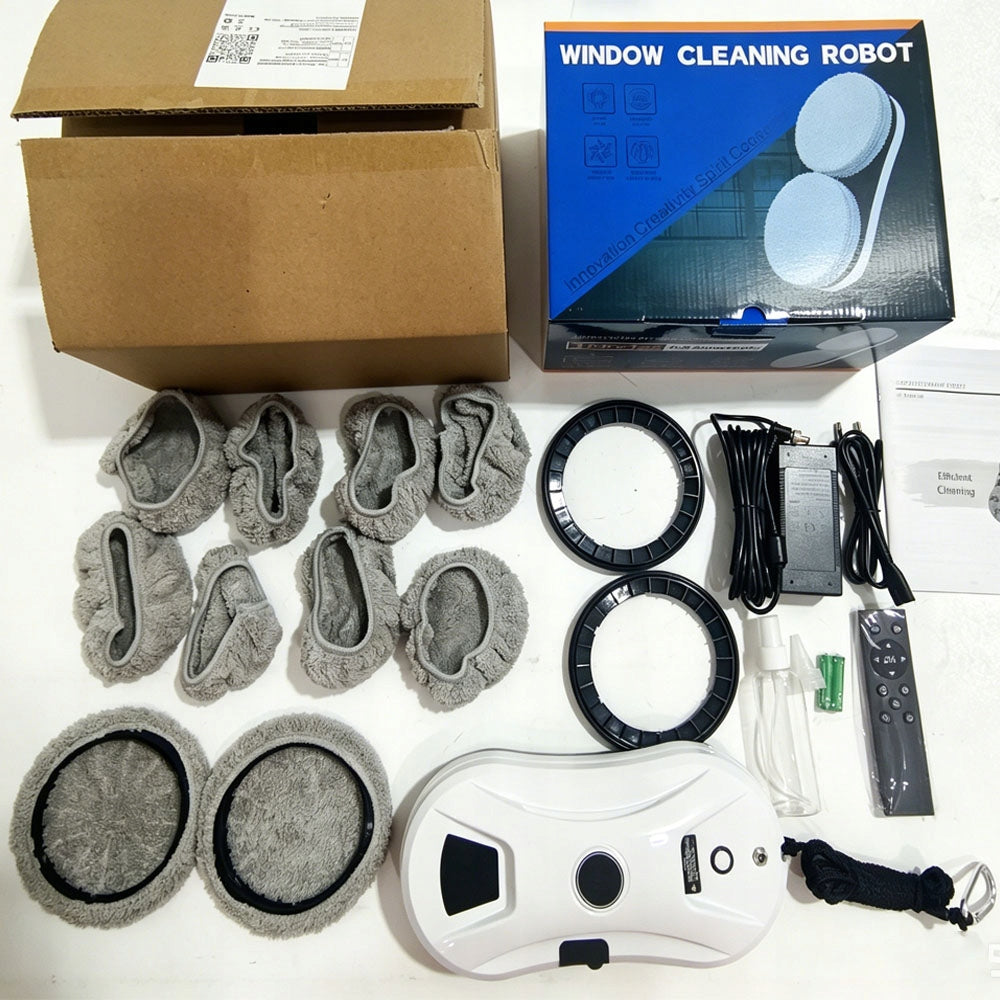 Intelligent Window Cleaning Robot Kit Automatic Sprinkler Washer Packaging status original
