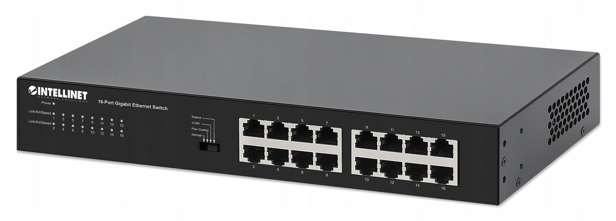 Intellinet Gigabit Switch 16 Ports RJ45 Manual VLAN EAN (GTIN) 0766623561815