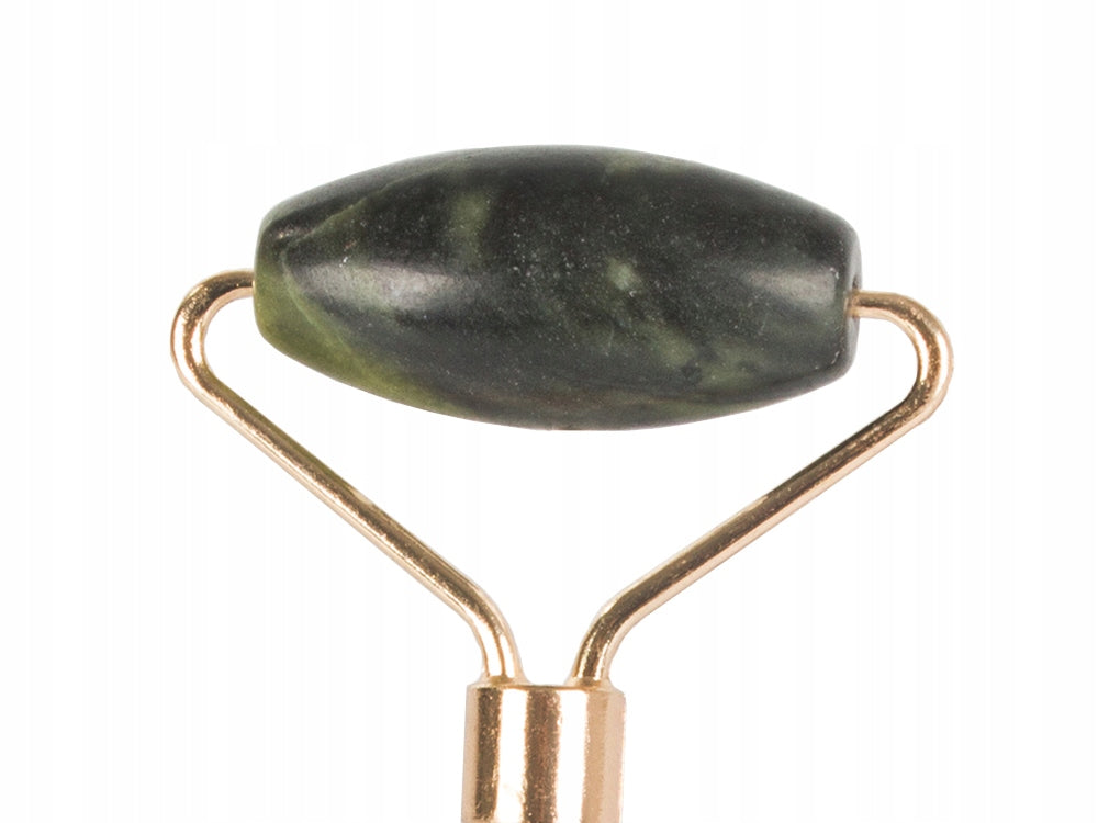JADE FACE MASSAGER WITH JADE ROLLER BODY MASSAGE ROLLER GREEN Packaging status original