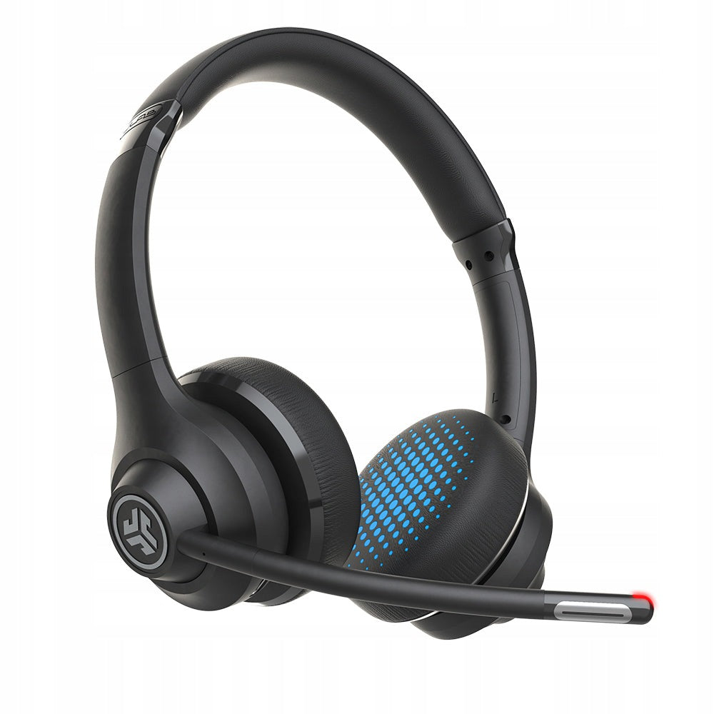 JLab Go Work Wireless Headset, On-Ear, MultiPoint, Black