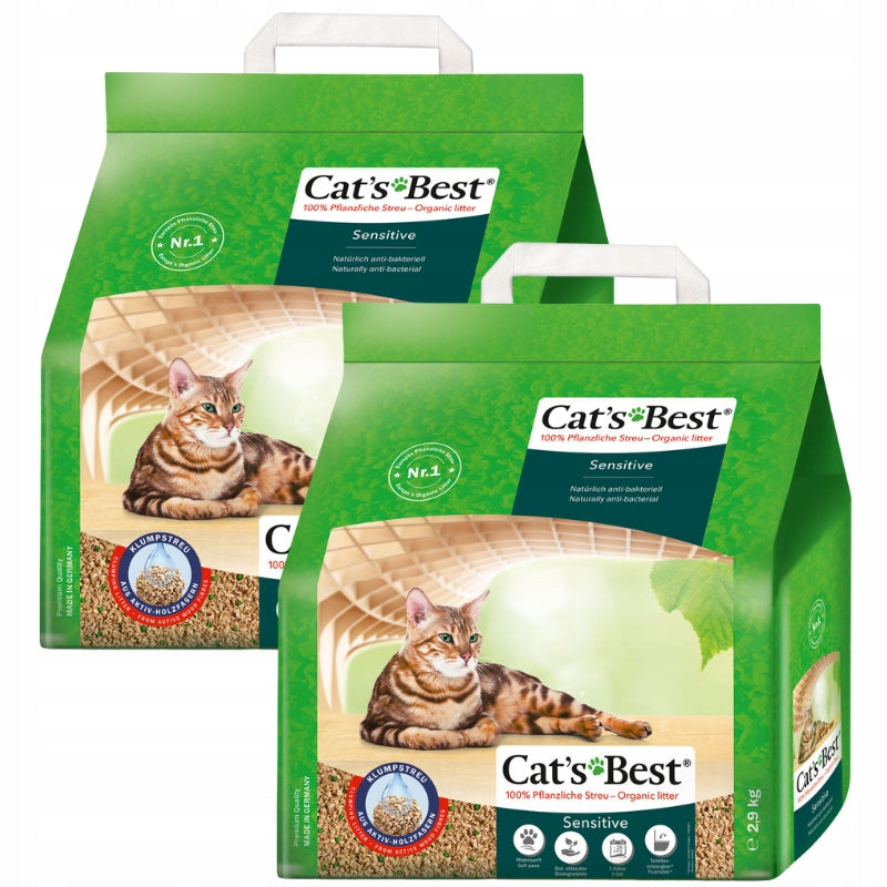 JRS Cats Best Sensitive (Green Power) Cat Litter 2x8L