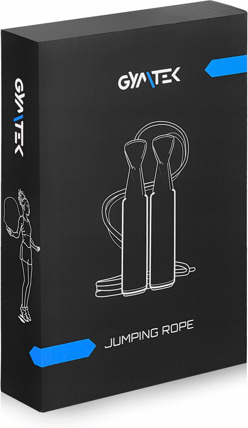 JUMP ROPE ADJUSTABLE STEEL BOXING FITNESS GYMTEK Color red