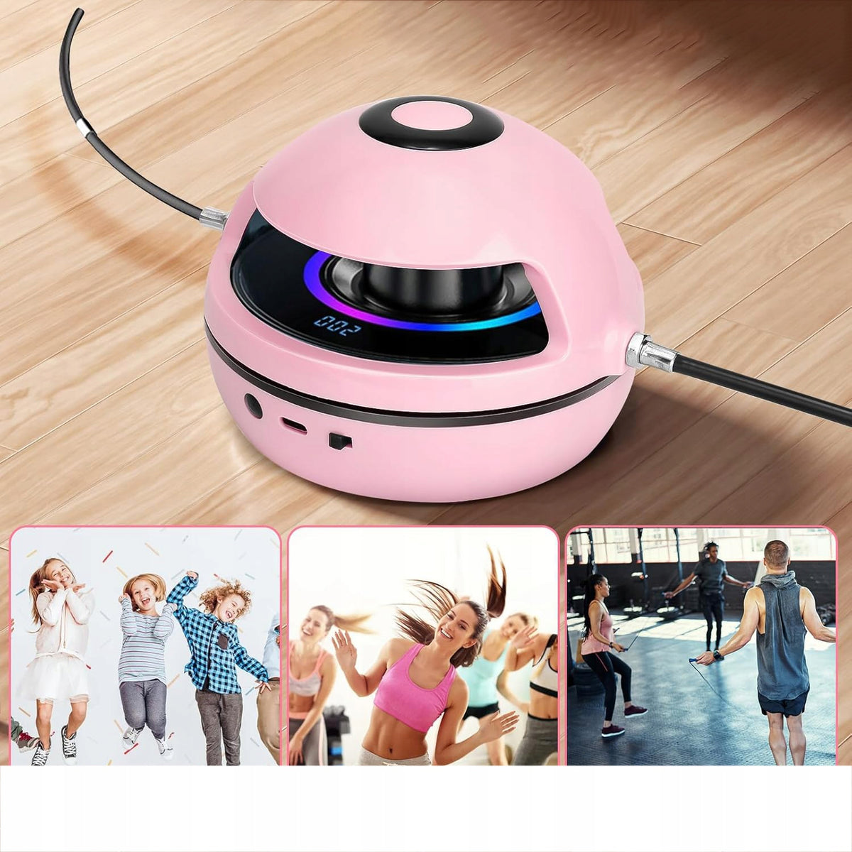 JUMPING ROPE MACHINE BLUETOOTH MUSIC INTELLIGENT AUTOMATIC Packaging status original