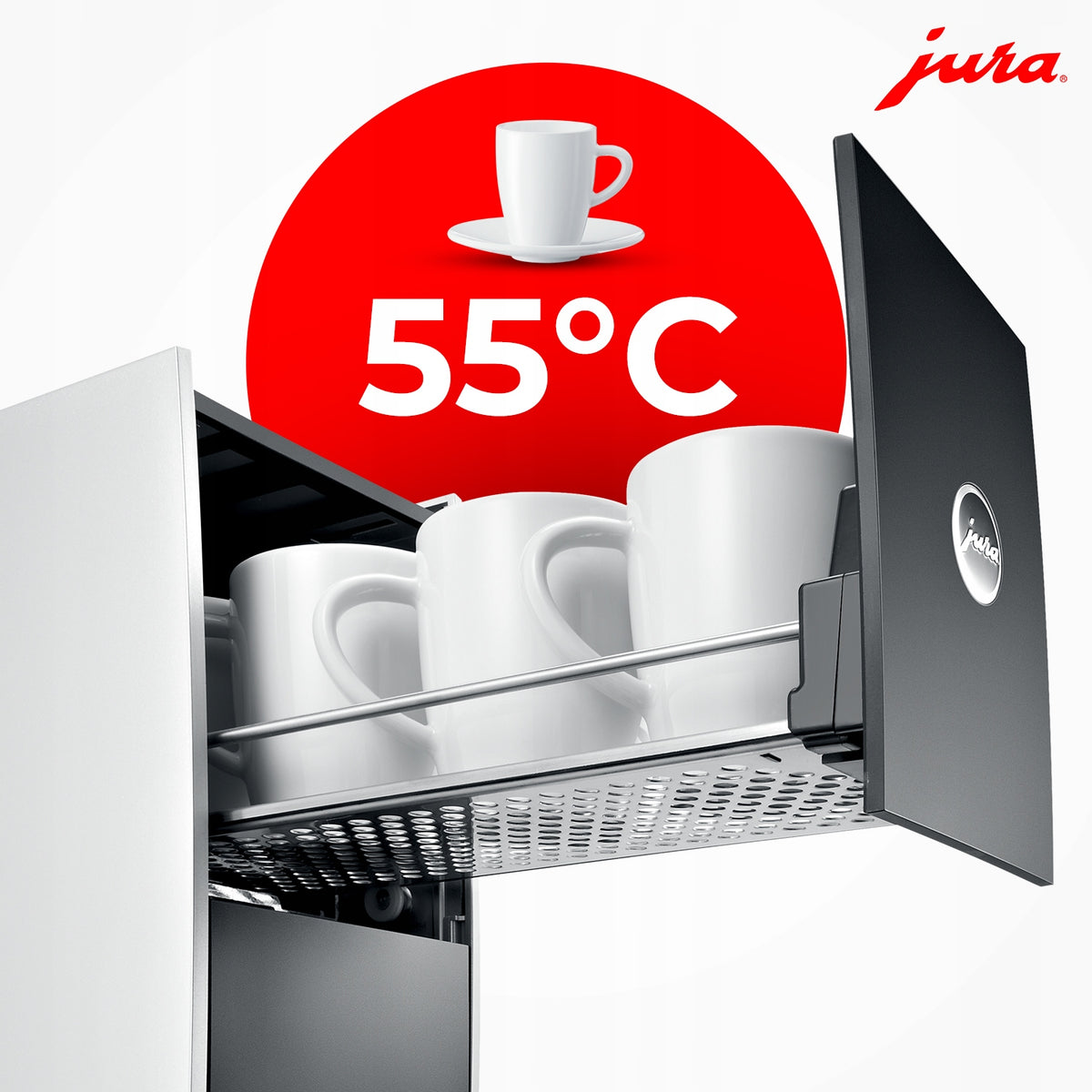 JURA ALU CUP WARMER 2 CUP DRAWERS Packaging status original