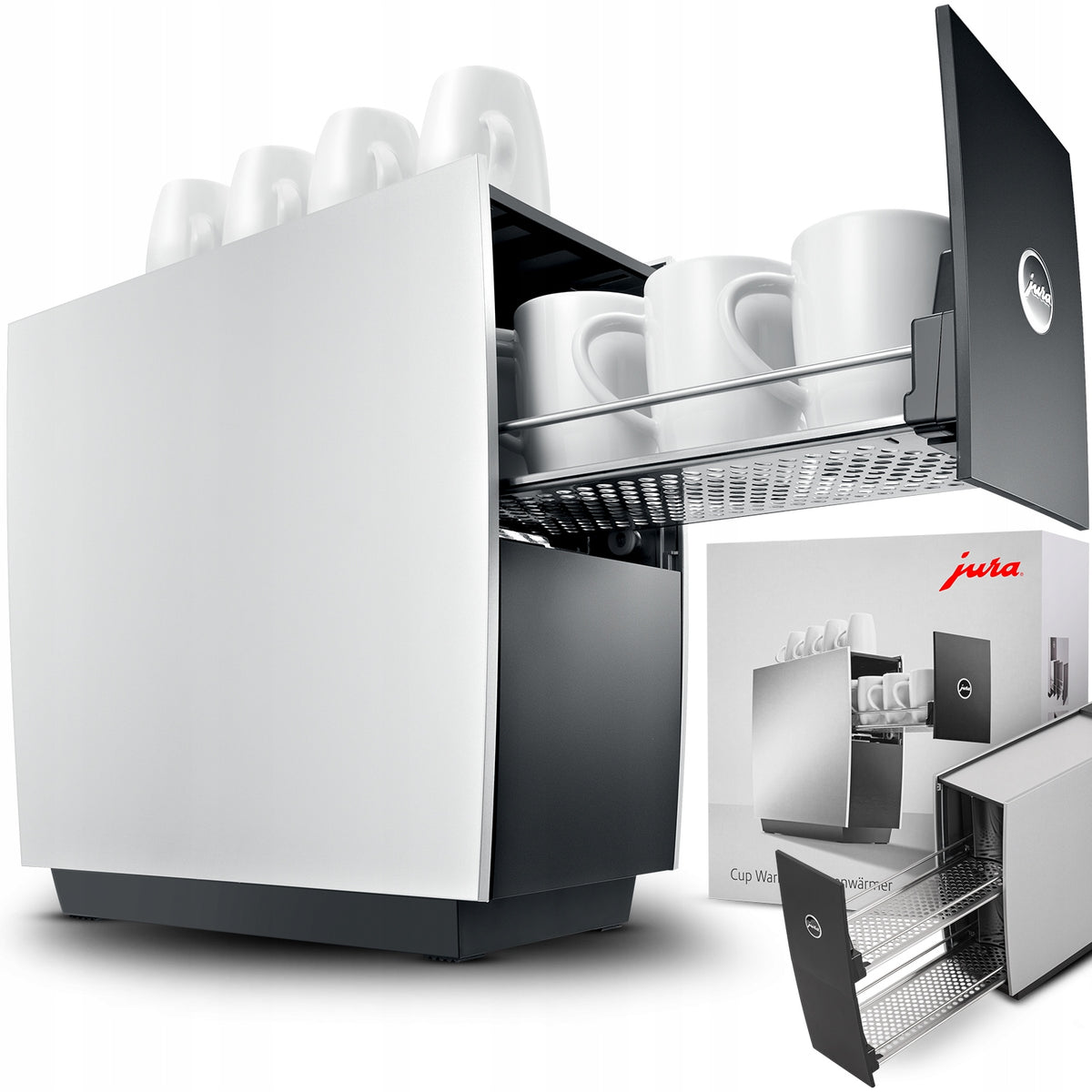 JURA ALU CUP WARMER 2 CUP DRAWERS