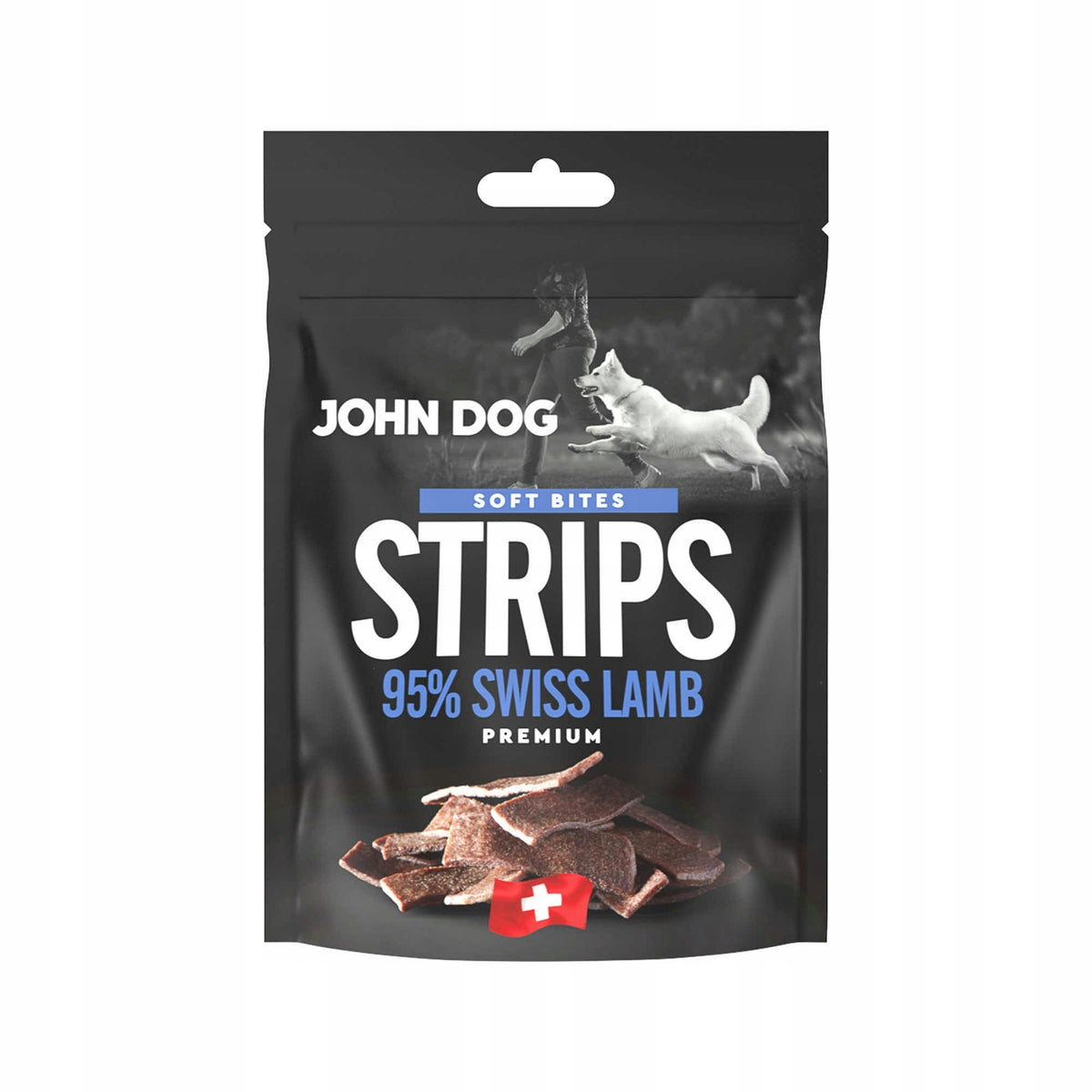 John Dog SOFT STRIPS Swiss Lamb 95% 70g