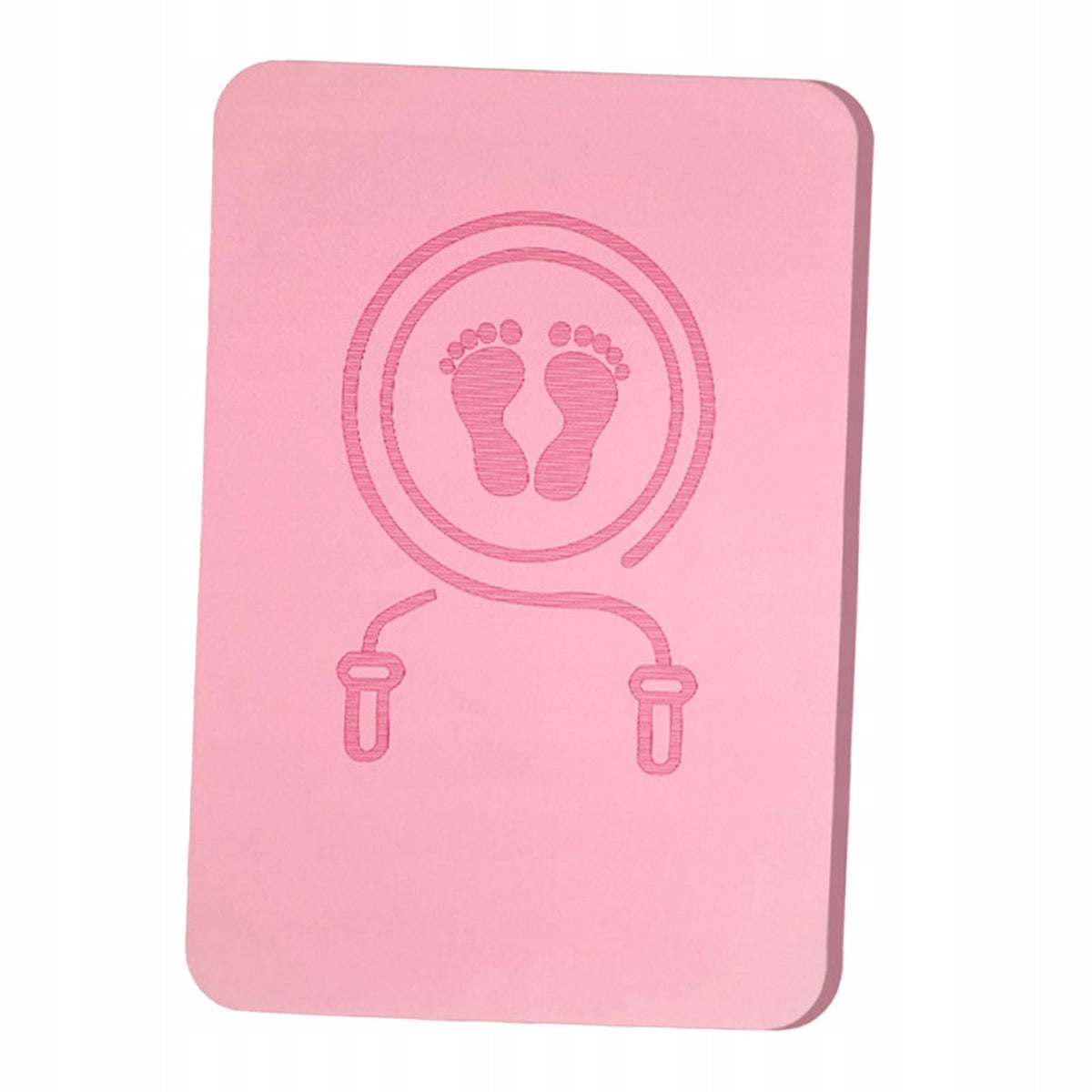 Jump Rope Mat Rectangle Noise Reduction Double Sided Nonslip Shock Pink Color other