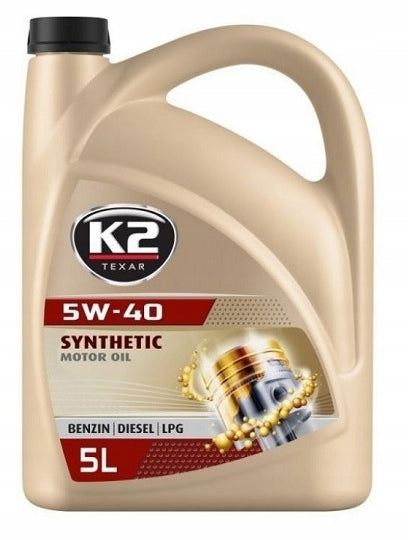 K2 5W40 5l Synthetic Motor Oil