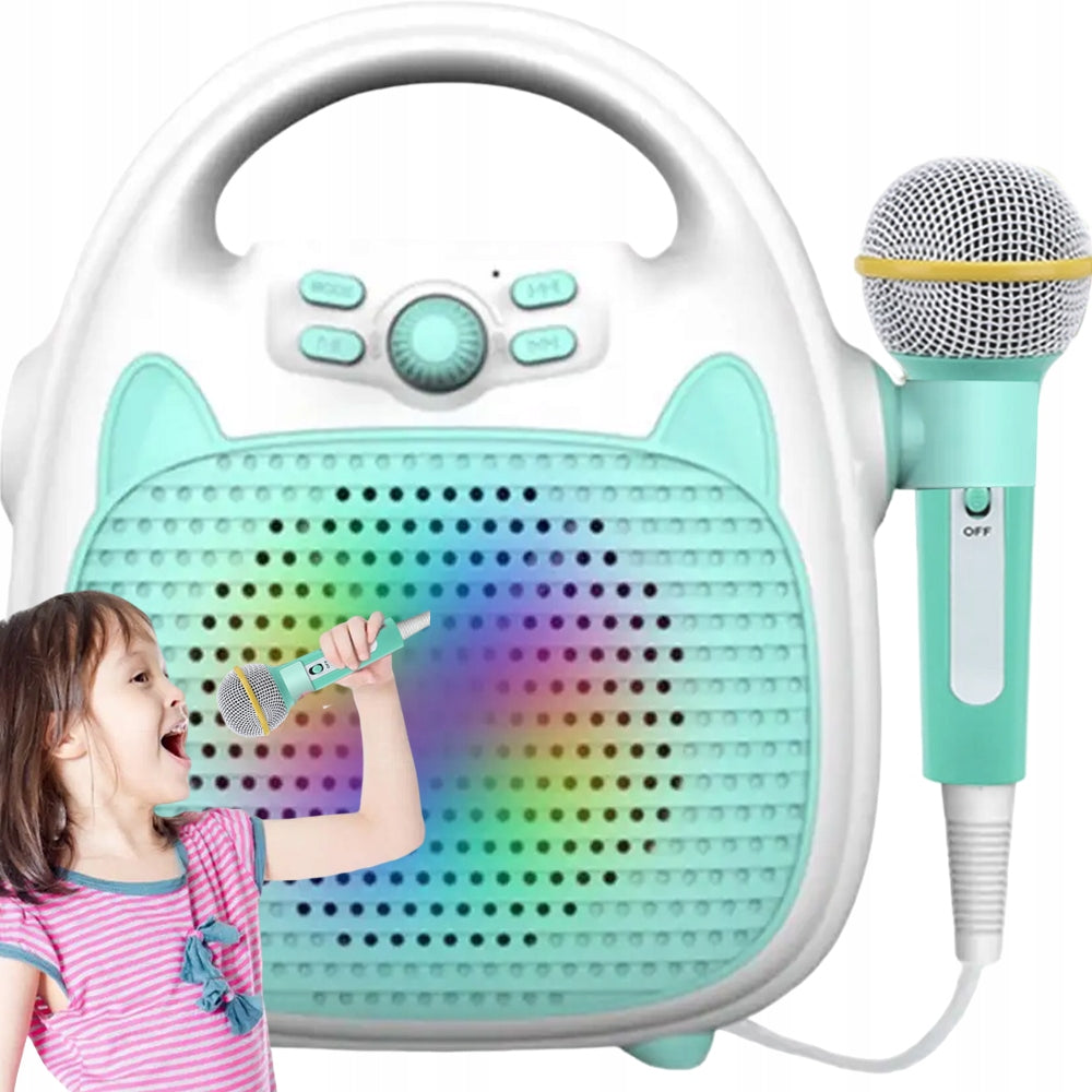 KARAOKE SET FOR KIDS WITH BLUETOOTH MICROPHONE + WIRELESS SPEAKER