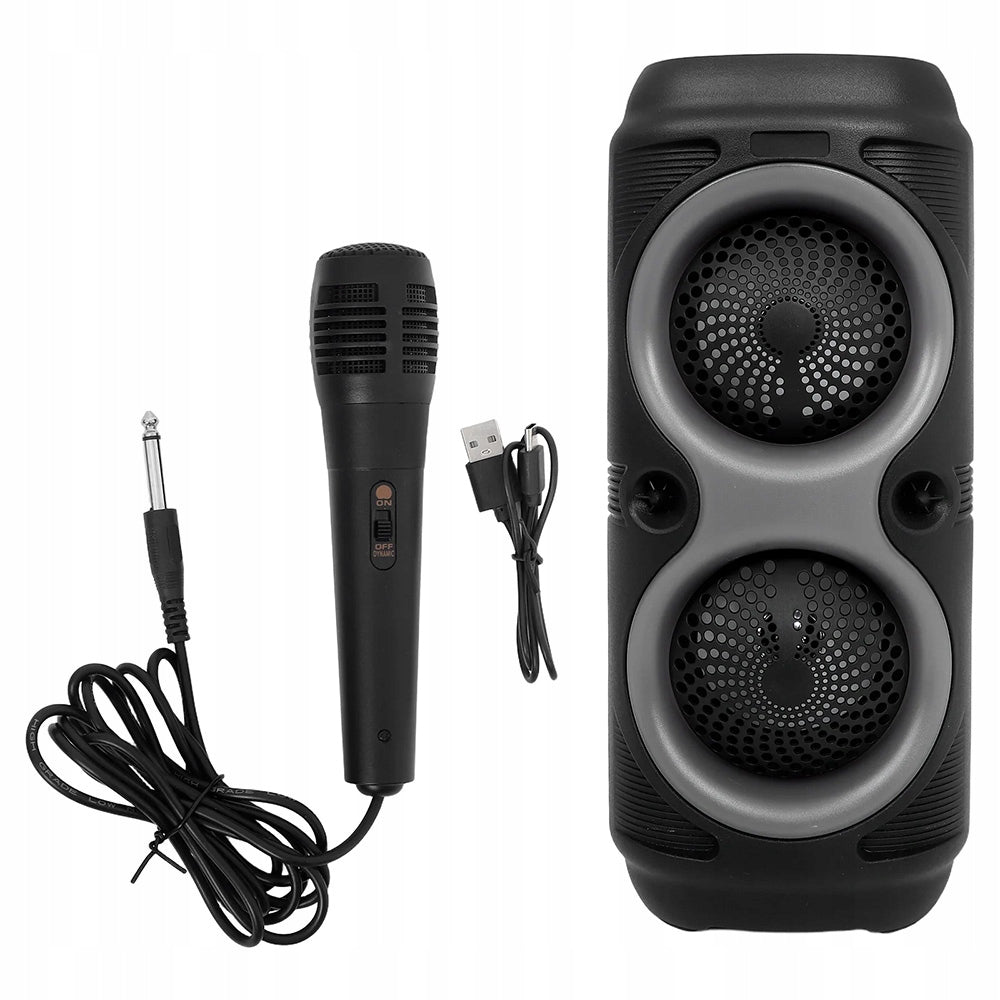 KARAOKE SOUND SYSTEM BOOMBOX RGB LED WIRELESS 10W Packaging status original