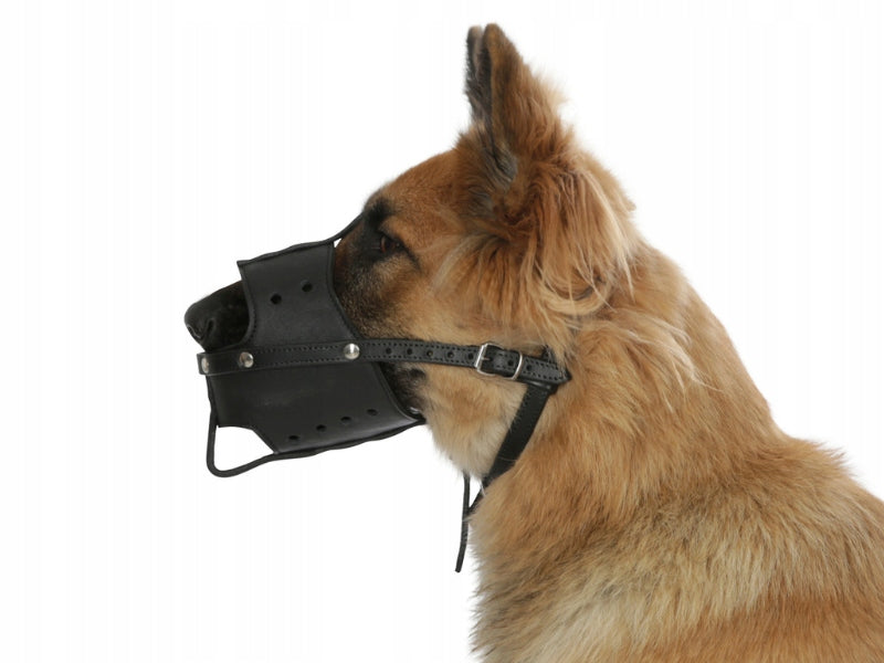 KERBL Genuine Leather Dog muzzle comfortable M Brand Kerbl