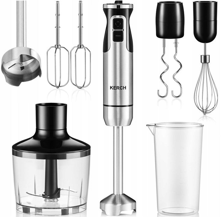 KERCH HAND BLENDER 1200W, 8 MODES, INTERCHANGEABLE TIPS, MULTIFUNCTIONAL
