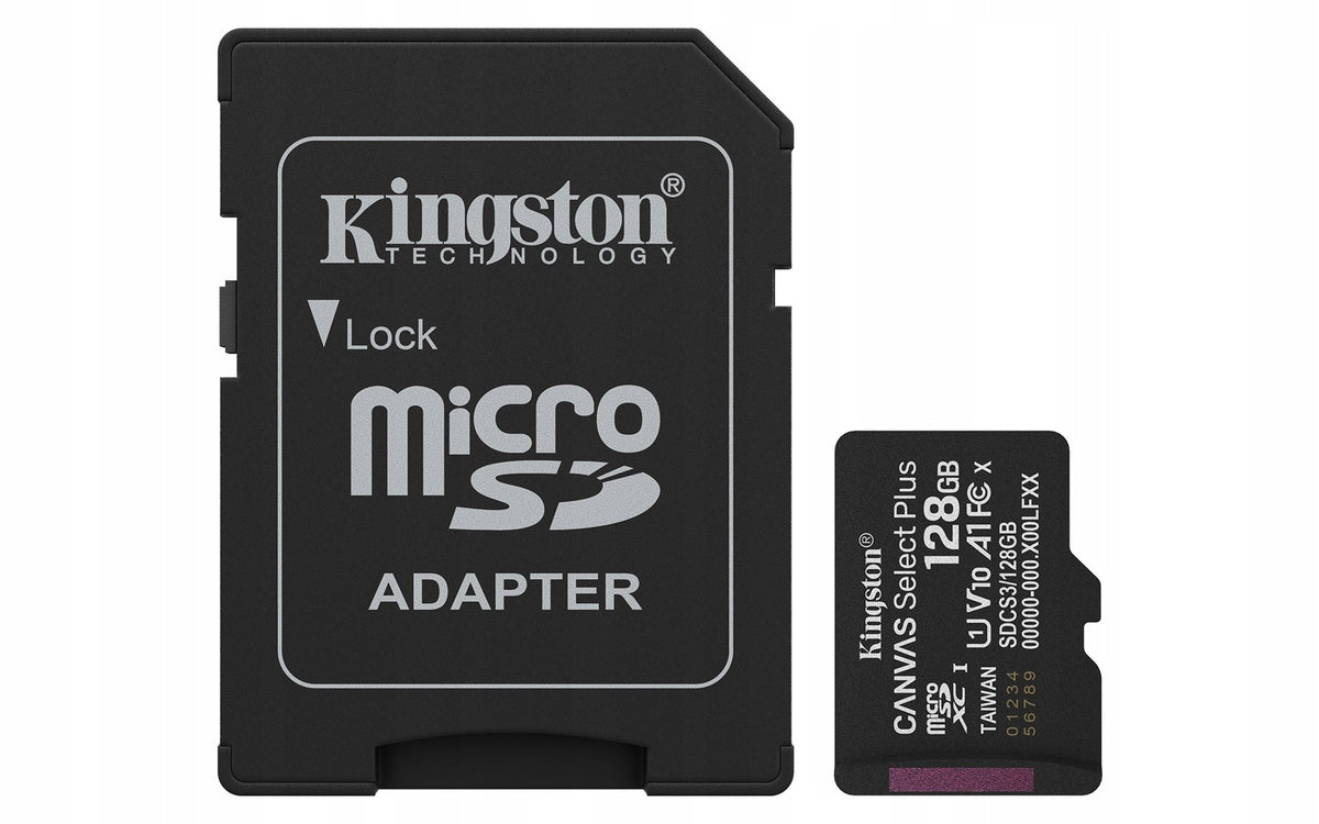 KINGSTON microSDXC 128GB Canvas Select Plus 3 ADP