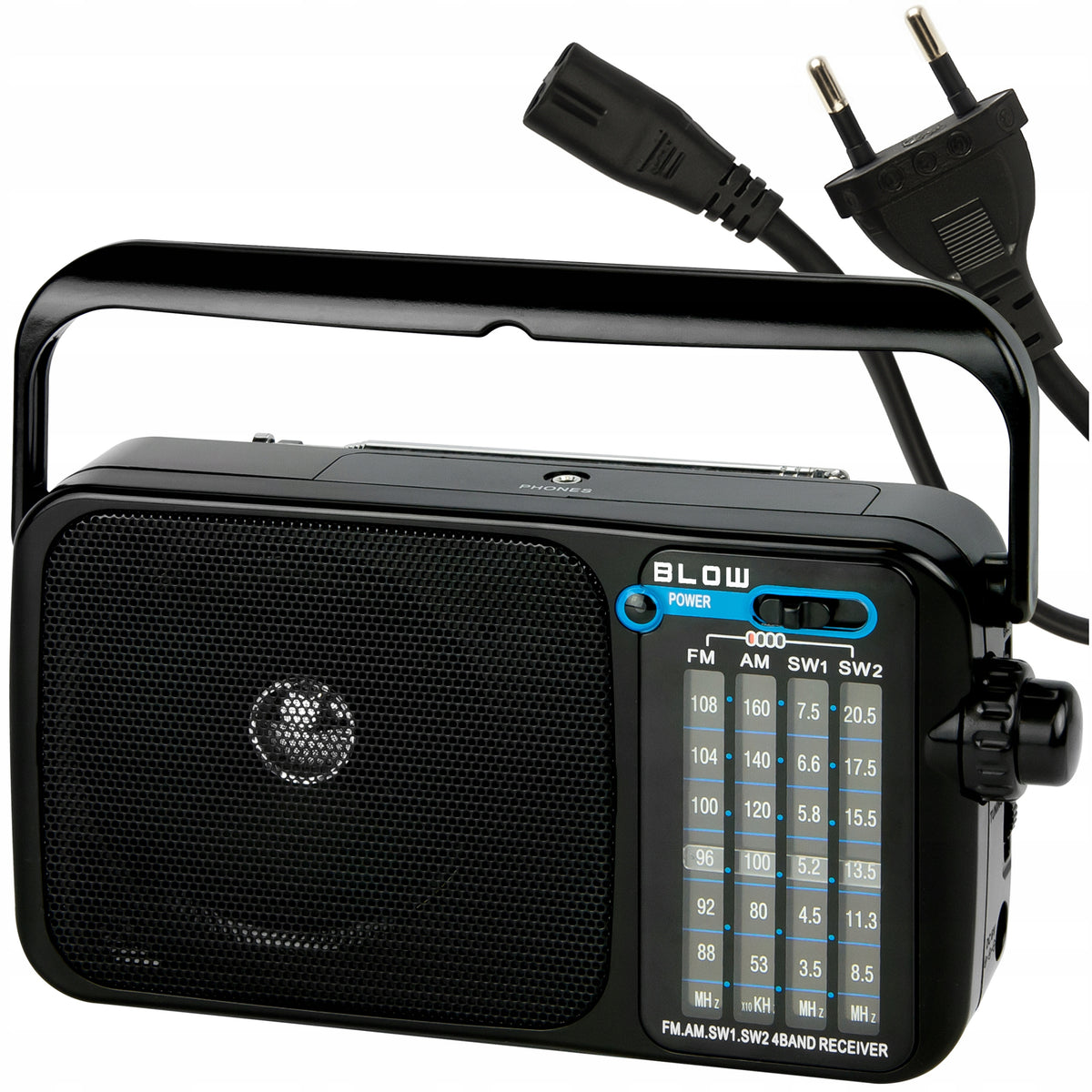 KITCHEN RADIO PORTABLE AM FM SW BATTERY OPERATED R20 MINI JACK ANTENNA