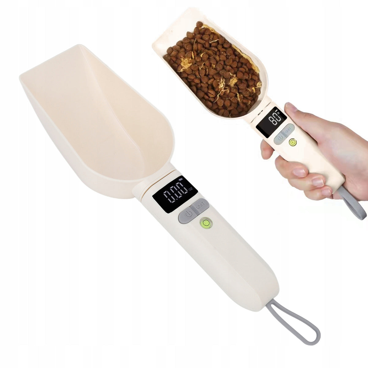 KITCHEN SCOOP WITH FOOD SCALE PORTABLE SPOON UP TO 800g