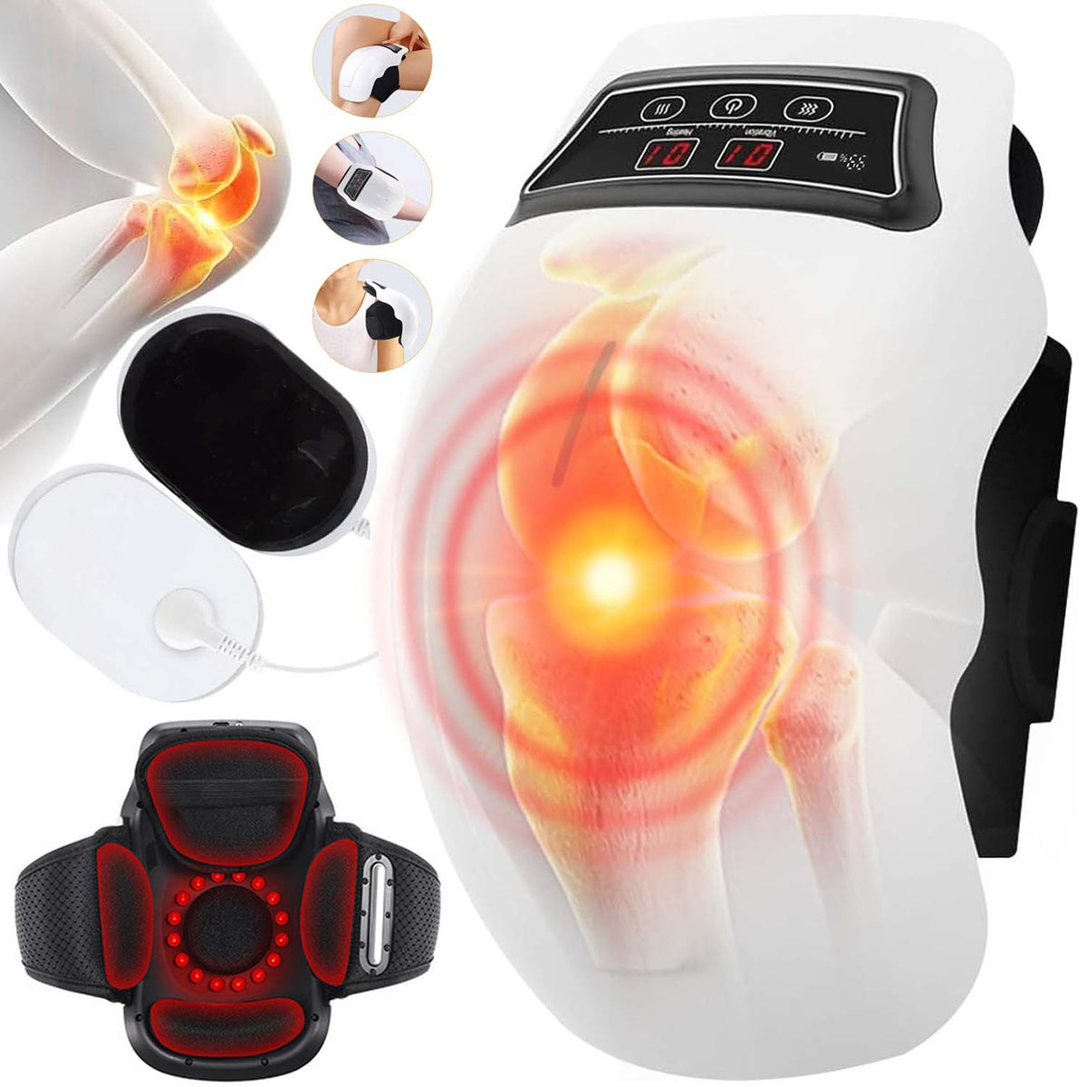 KNEE REHABILITATION MASSAGER WIRELESS VIBRATION HEATING 1200MAH
