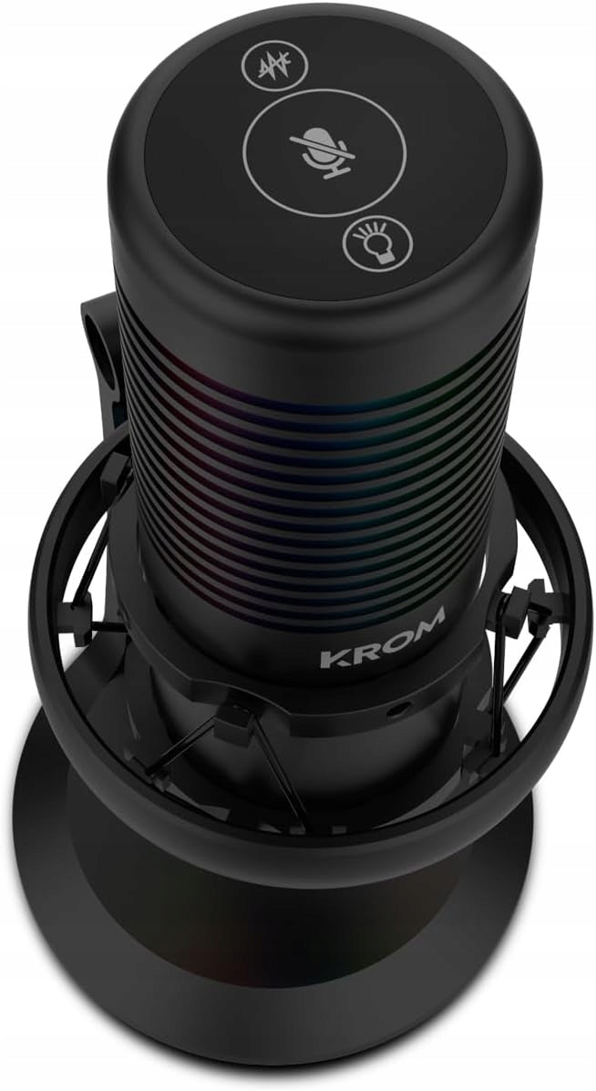 KROM Kaze HQ RGB Streaming Microphone, for Windows, MacOS, Android and iOS Manufacturer code NXKROMKAZE
