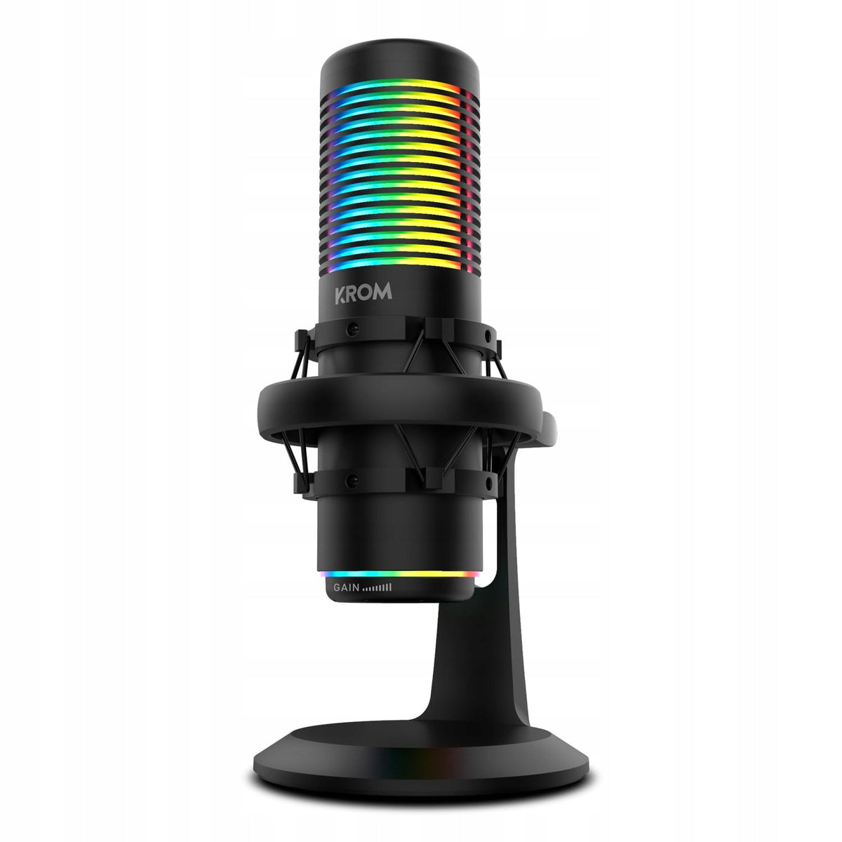 KROM Kaze HQ RGB Streaming Microphone, for Windows, MacOS, Android and iOS
