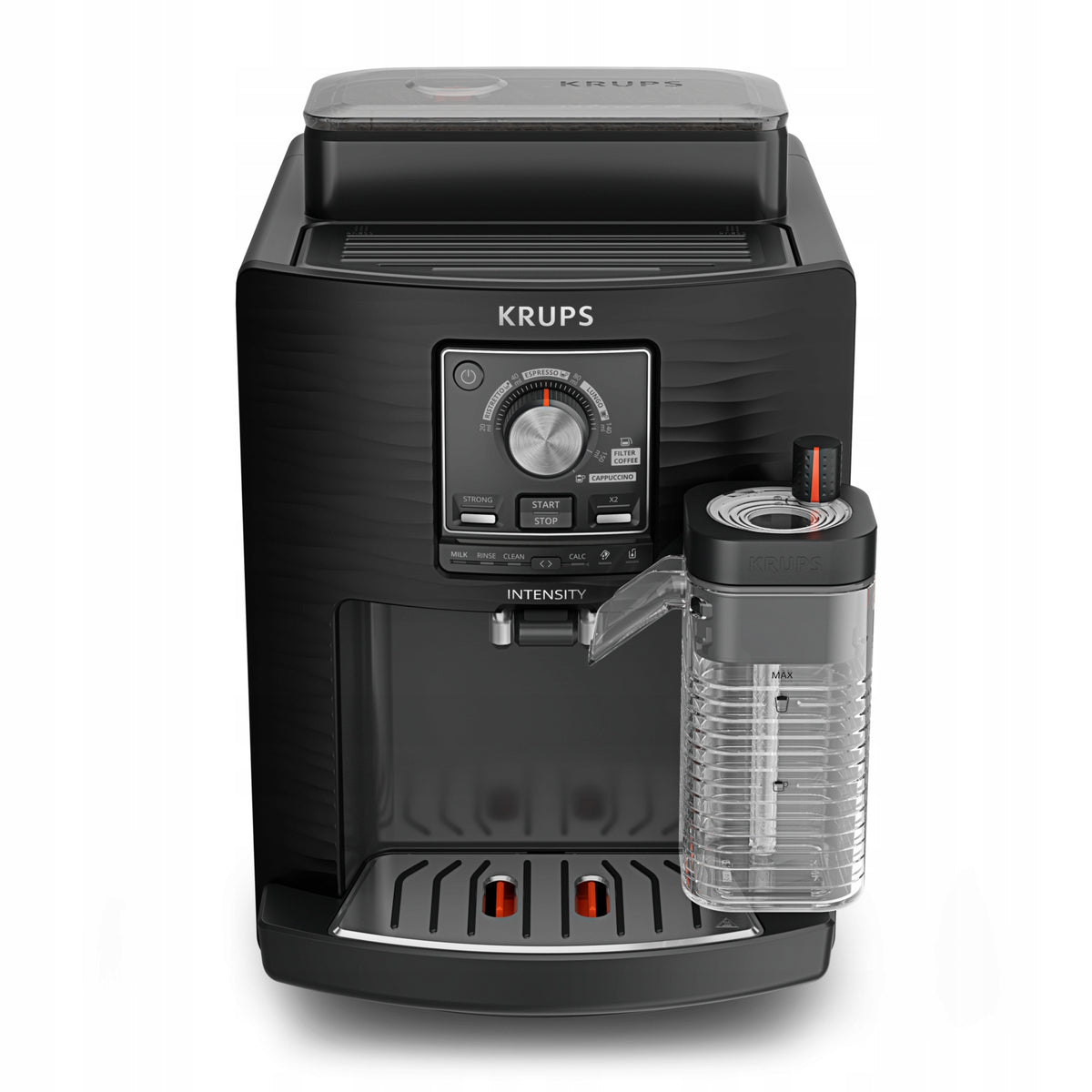 KRUPS Intensity Milk Automatic Pressure Coffee Maker with Grinder Packaging status original
