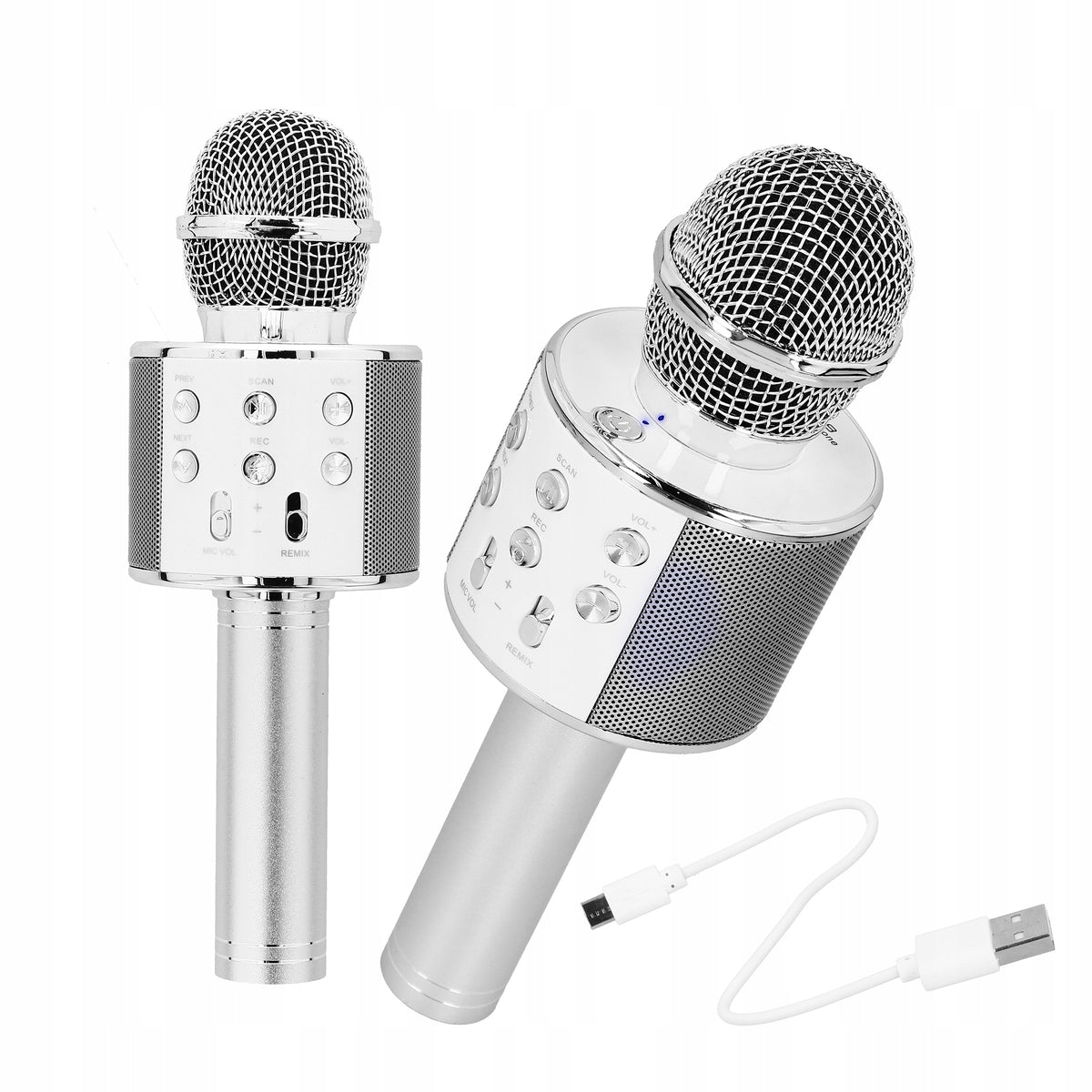Karaoke microphone - silver Izoxis 22188 Manufacturer code 650772468