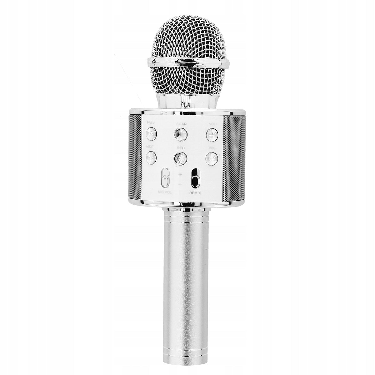 Karaoke microphone - silver Izoxis 22188
