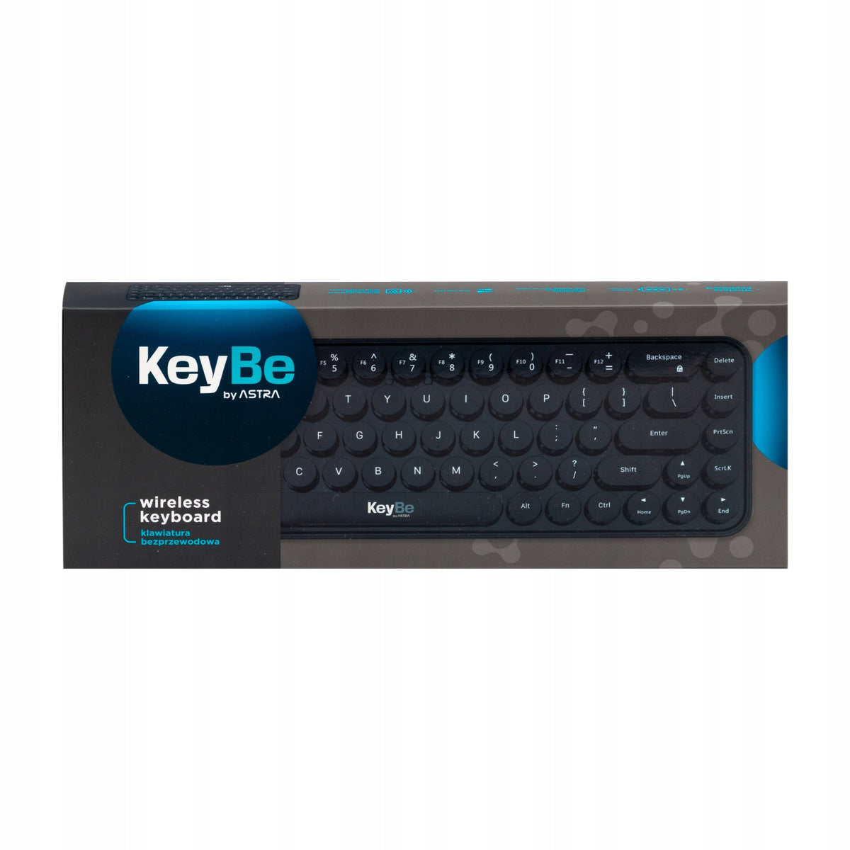 Keybe Wireless Keyboard - Bean Black