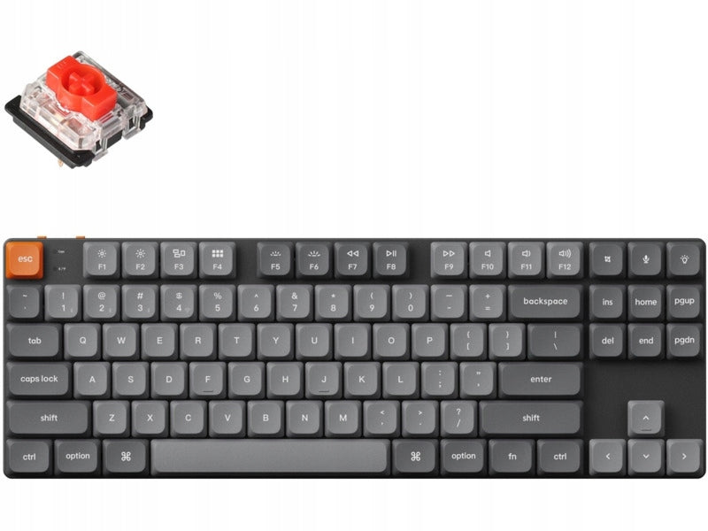 Keyboard KEYCHRON K1 Max QMK/VIA Wireless Custom Mechanical Gateron Red