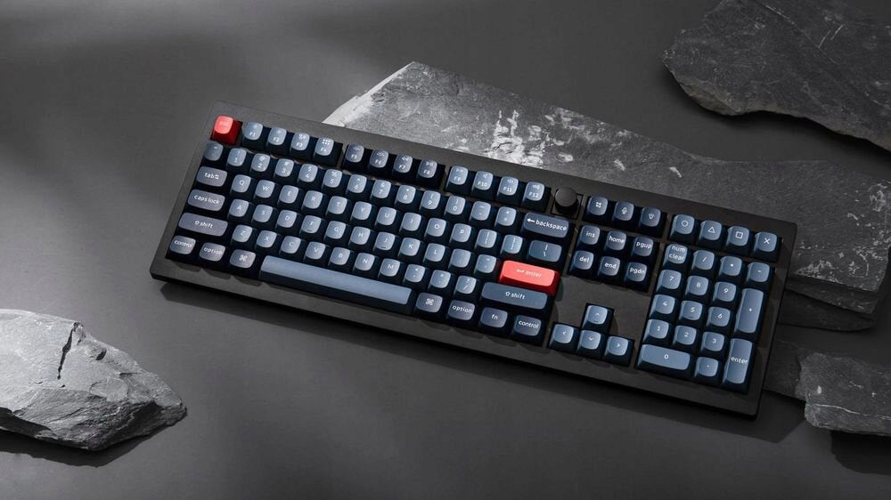 Keyboard KEYCHRON V6 Max Gateron Jupiter Red Black-blue-red Interface USB Bluetooth USB (Radio 2.4 GHz)