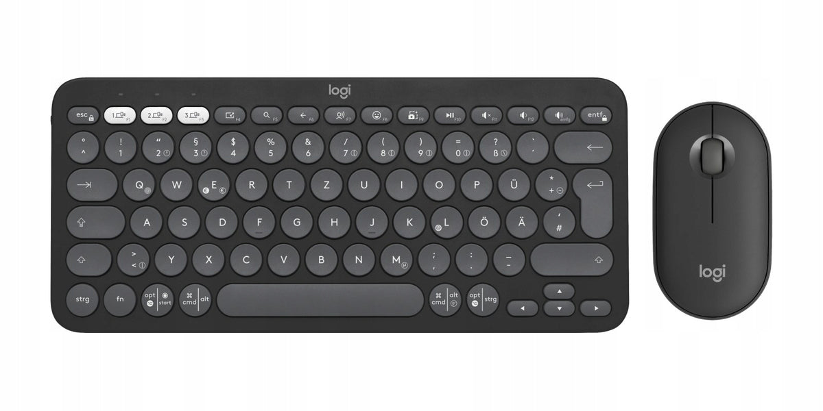 Keyboard Logitech 920-012203 with mouse RF Wireless Bluetooth QWERTZ