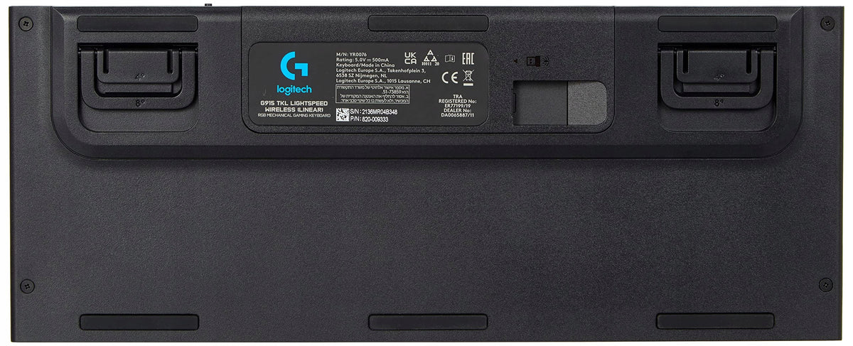 Keyboard Logitech G915 TKL LIGHTSPEED RGB LINEAR QWERTZ DE Manufacturer code 5099206088849