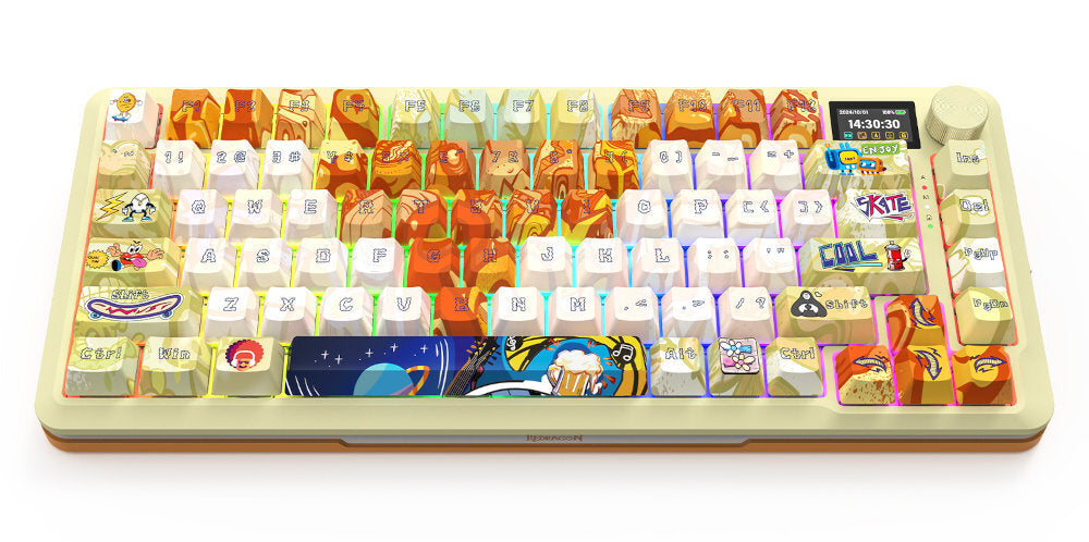 Keyboard REDRAGON K708GF-RGB-PRO Flekact PRO ART Interface USB Bluetooth USB (Radio 2.4 GHz)