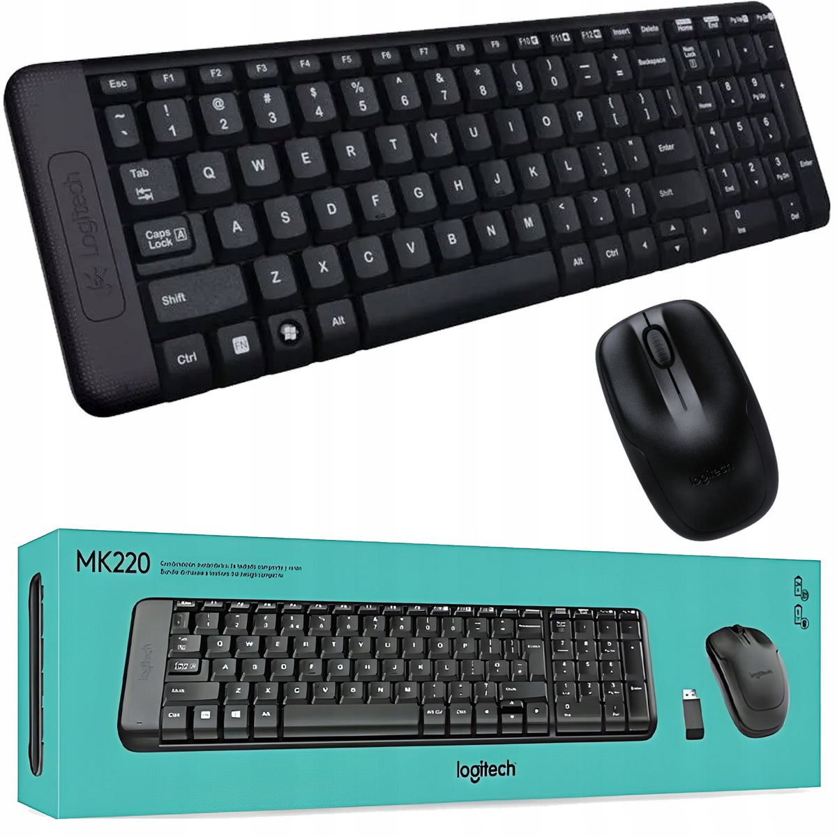 Keyboard and mouse set Logitech 920-003161 black