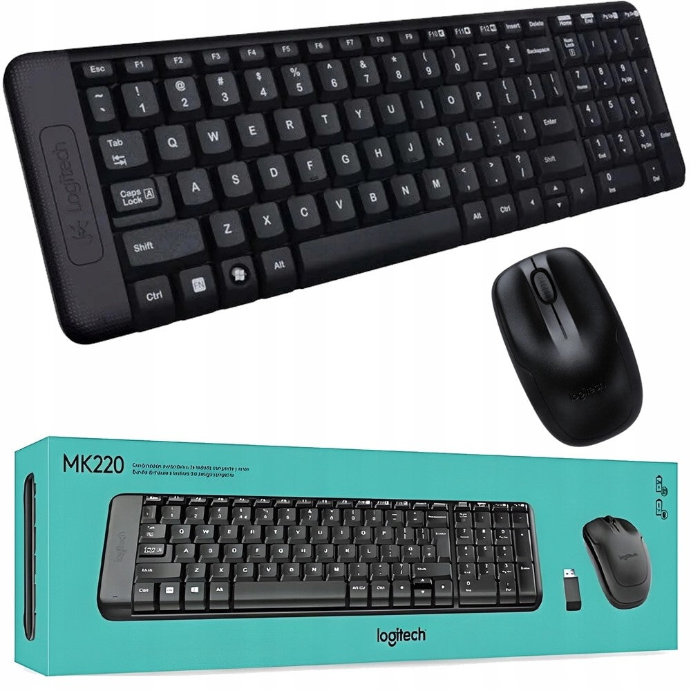 Keyboard and mouse set Logitech MK220 920-003161 black