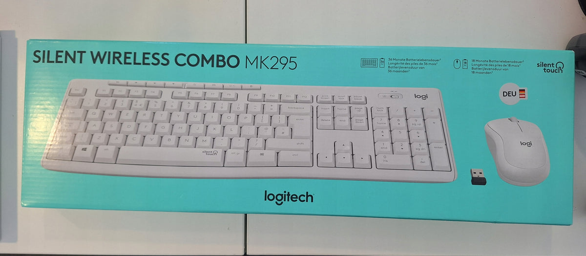 Keyboard and mouse set Logitech white