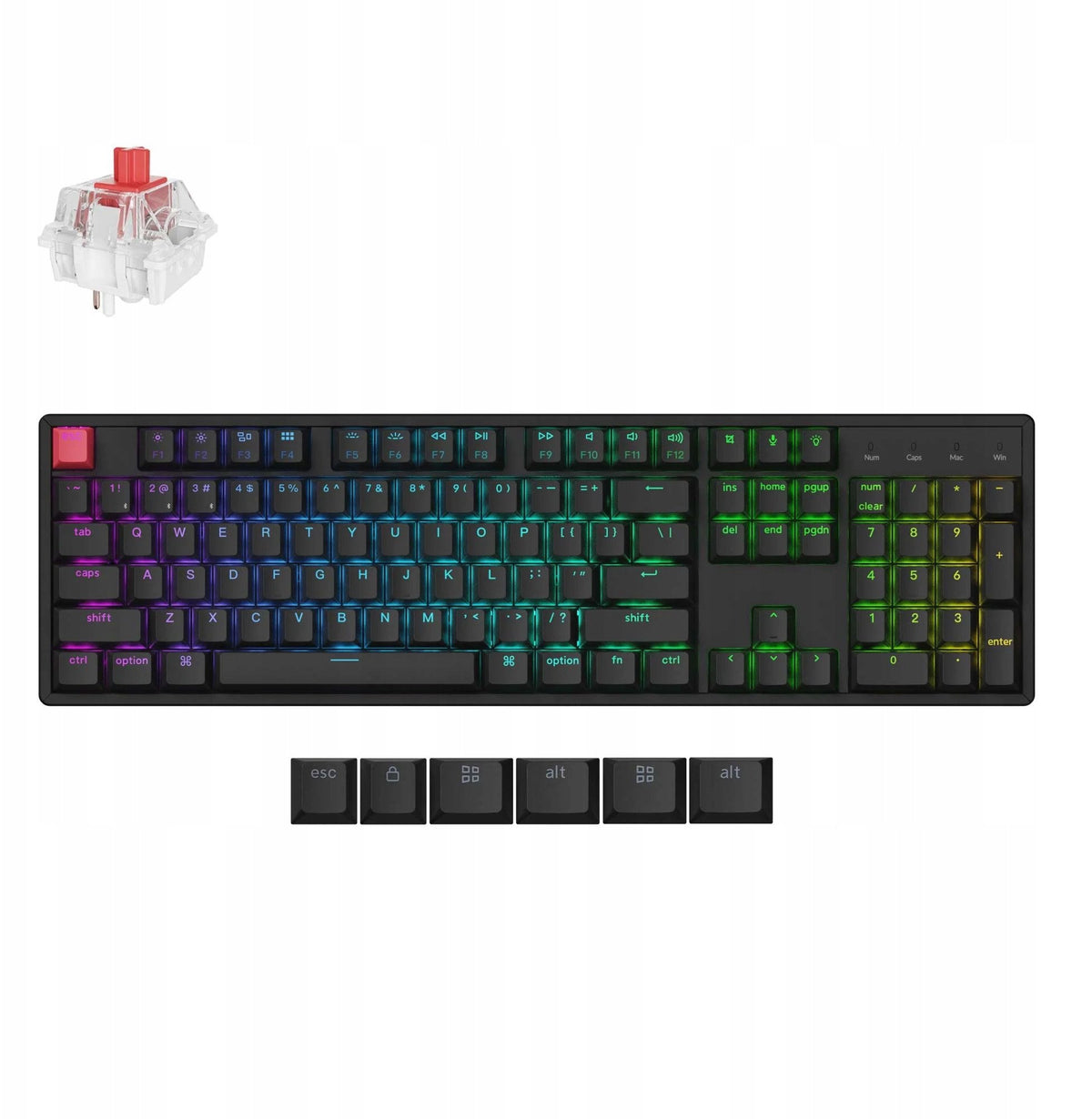 Keychron K10 QMK Wireless Mechanical Keyboard (Version 2) RGB Backlit