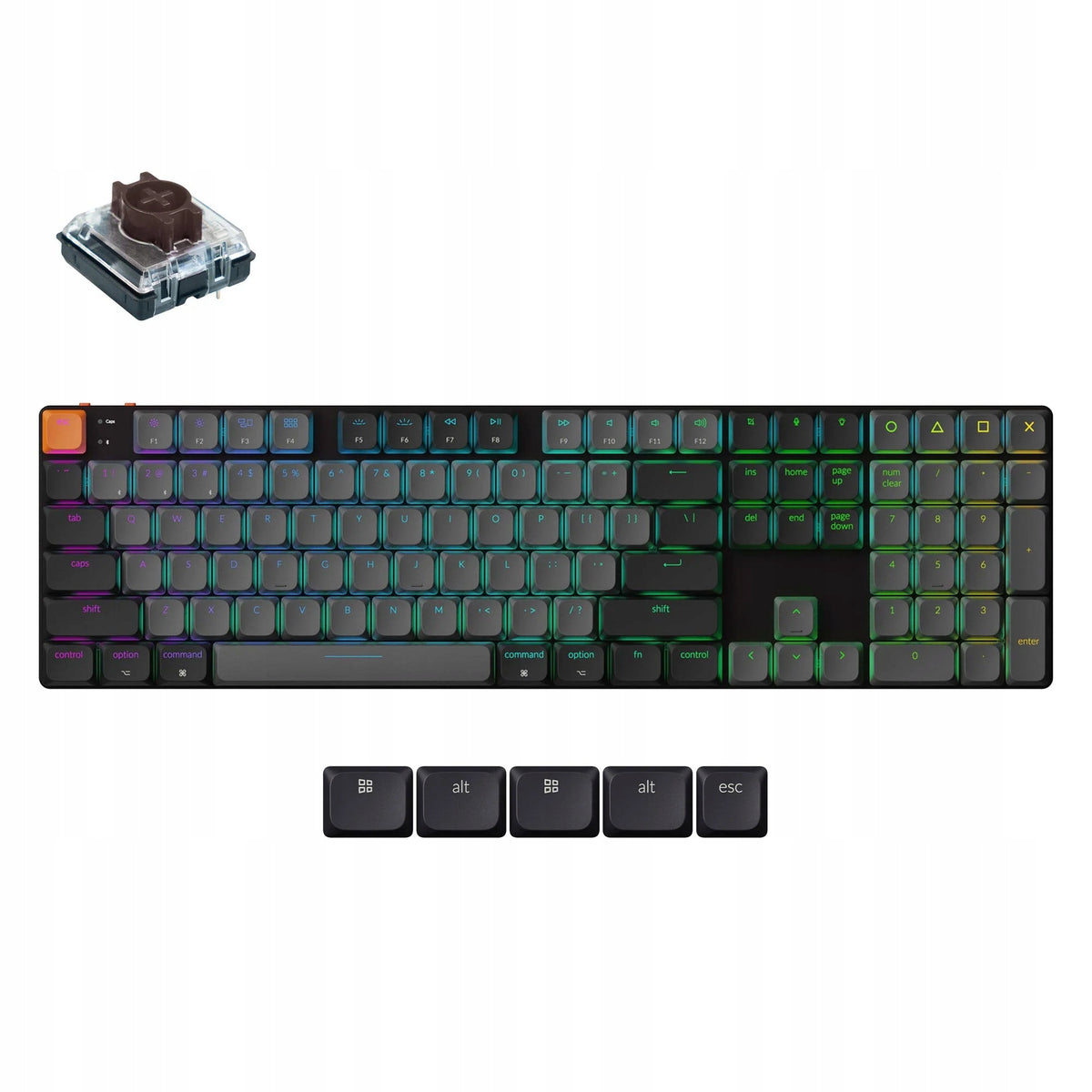 Keychron K5 Wireless Mechanical Keyboard Full Size Version 2 K5X-H3
