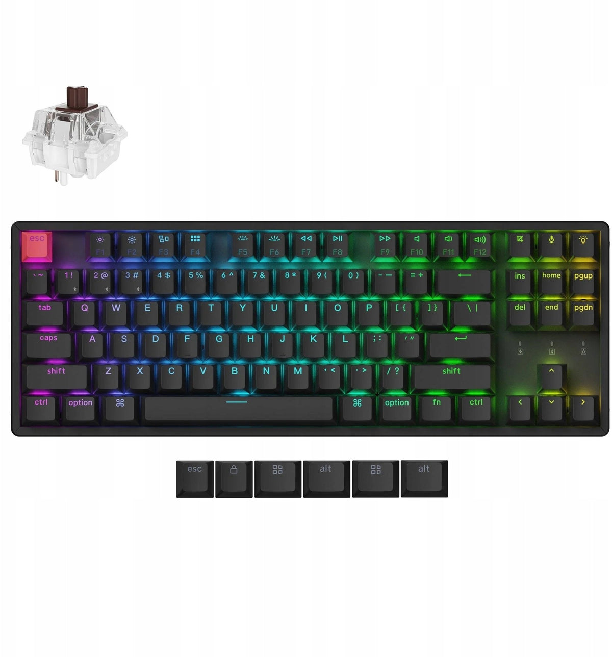Keychron K8 QMK Wireless Mechanical Keyboard (Version 2) RGB Backlight