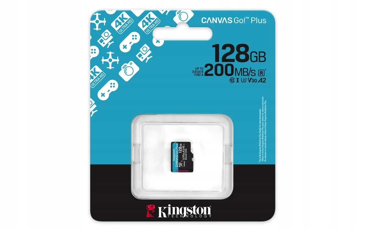 Kingston CanvasGo microSD memory card! Plus 128 gb