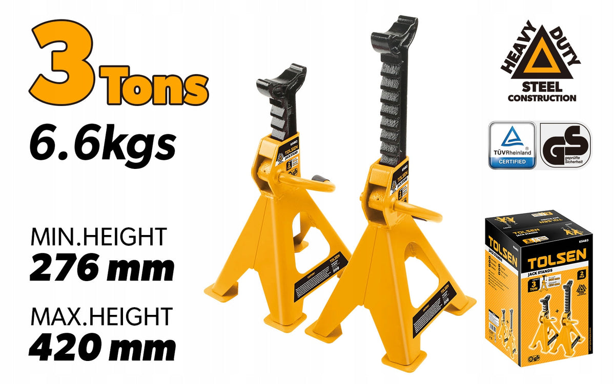 Kobyłki Car Stand 3T Adjustable TOLSEN INDUSTRIAL Manufacturer code 65483