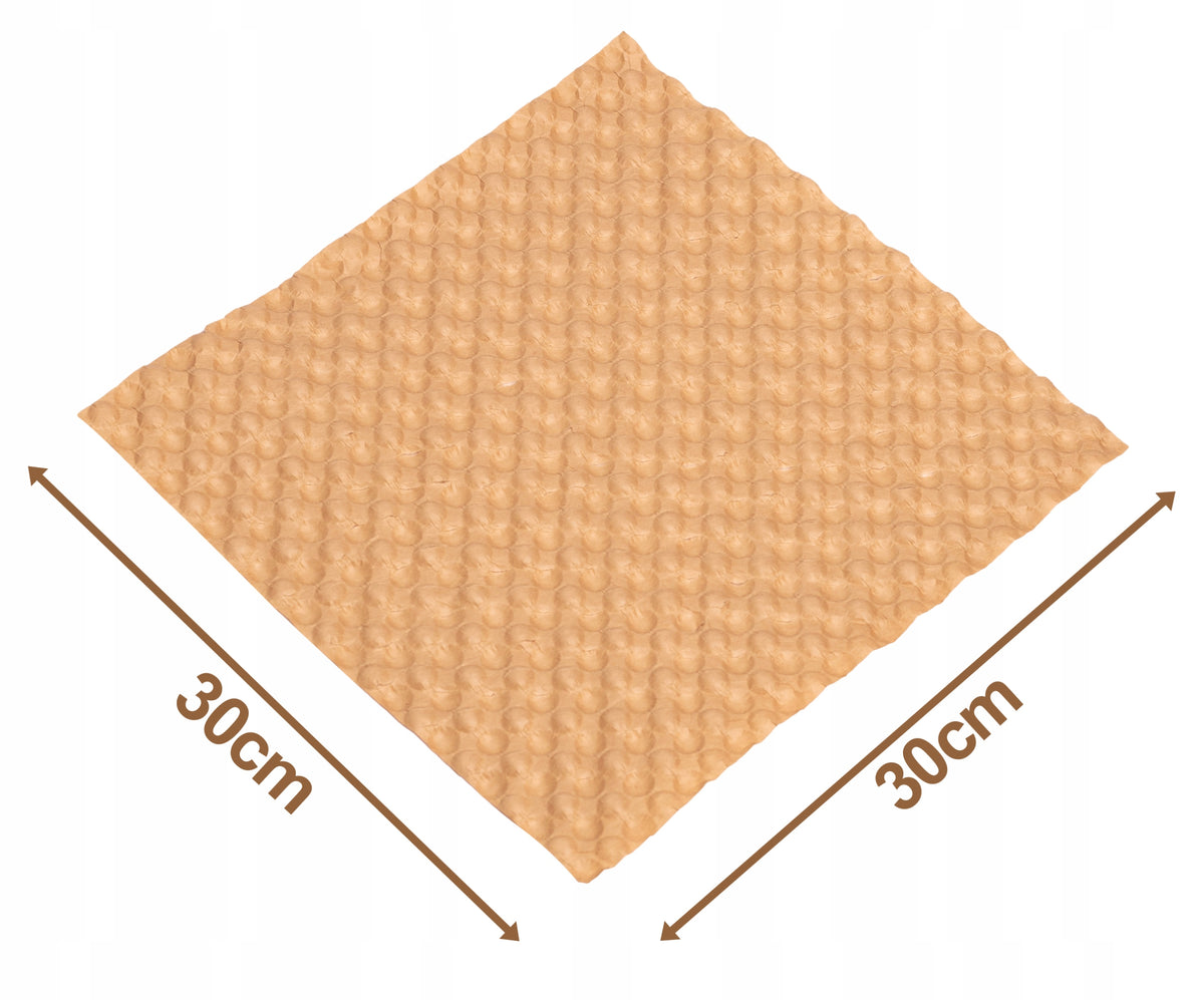 Kraft bubble paper in sheets width 30 x 30 cm 200 pcs NETEKO Packaging status original