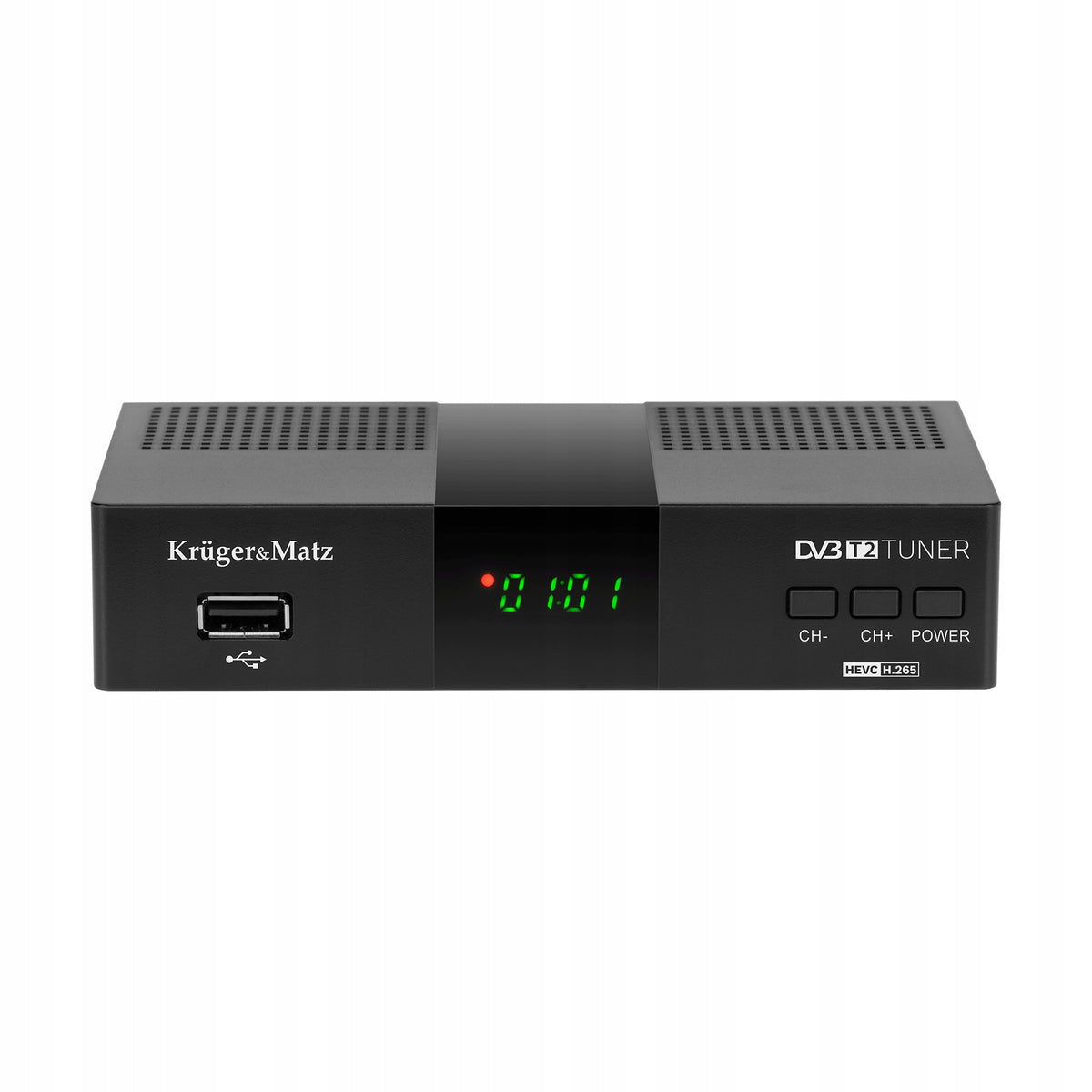 Kruger&Matz KM0550D TV tuner DVB-T2 digital decoder with remote control Packaging status original