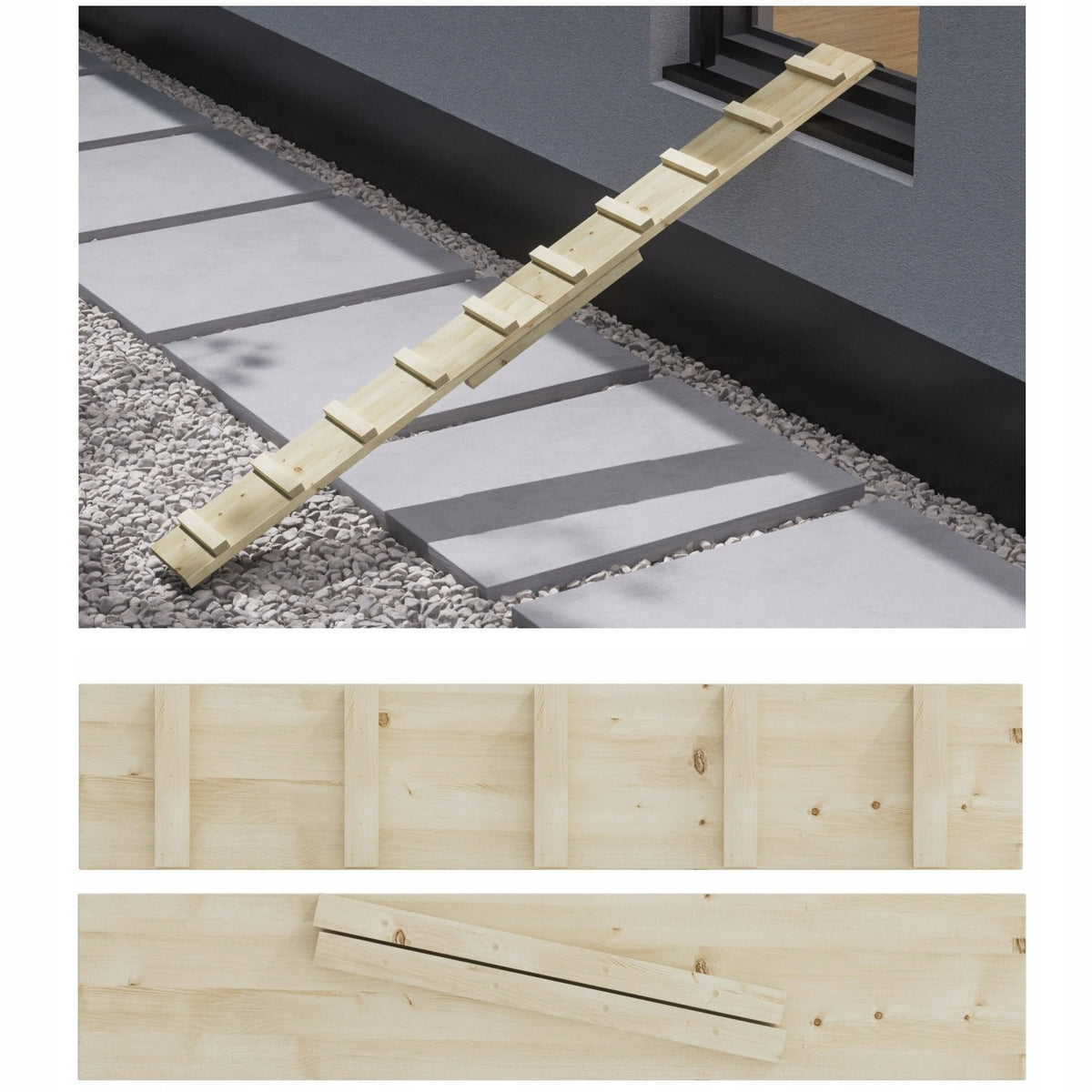 LADDER STAIRS FOR OUTDOOR CAT WOODEN 4M
