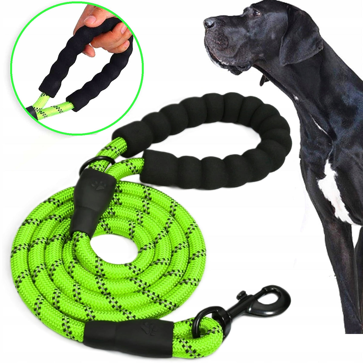LANYARD Dog Rope REFLECTIVE STRONG 3m/8mm
