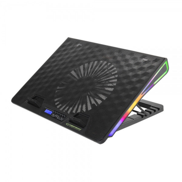 LAPTOP COOLING PAD RGB LED GAMING NOTEBOOK QUIET ADJUSTABLE Packaging status original
